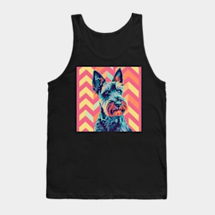 Scottish Terrier in 70's Tank Top